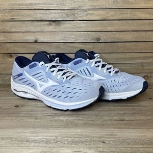 Womens Mizuno Wave Rider 24 Blue Athletic Running Sneakers Shoes Size 8.5 M GUC